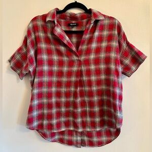 Madewell Plaid Blouse